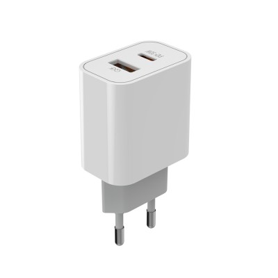 Incarcator priza Quick Charge cu 2 porturi ColorWay, 3A, alb foto