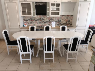 SET LORD 2 MASA EXTENSIBILA 160/200/240/280 CM+ 6 SCAUNE PERSONALIZABIL PE CULORI foto