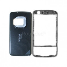 Nokia N96 frontală și capac baterie Titanium-Black