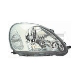 Far Toyota Yaris 04.2003-01.2006, made in Europa, TYC 200353052, partea Dreapta, tip bec H4 manual/electric