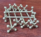 6 suporturi pentru tacamuri din metal argintat, Perioada Interbelica