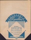 PG66 Pungă din h&acirc;rtie cu reclamă Cofetăria &bdquo;Republica&rdquo; din București, perioada comunistă