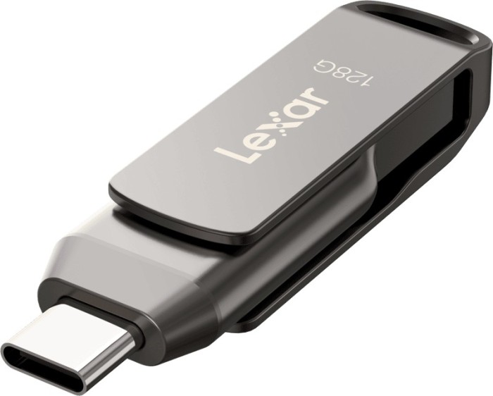 Lexar JumpDrive Dual Drive D400 Type-C/Type-C &amp; Type-A, up to 130MB/s read (USB 3.1) 128GB