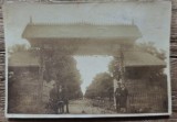 Poarta de lemn a ,,Scolii de Agricultura&quot;, nelocalizata// fotografie, Romania 1900 - 1950, Portrete