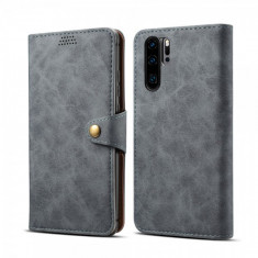 Husa Huawei P30 Pro Flip Cu Stand Gri foto