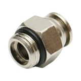 Mufa rapida dreapta metalica 10 mm cu filet exterior M16 pentru pneumatica