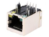 Soclu RJ45 8P8C pentru PCB THT