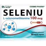 Cosmo Pharm Seleniu 100 mcg capsule pentru detoxifierea organismului, susținerea imunității și frumusețea tenului, a părului și a unghiilor 30 caps.