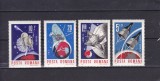 ROMANIA 1966 LP 632 COSMONAUTICA SERIE MNH, Nestampilat