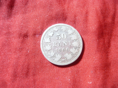 Moneda 50 Bani 1900 Carol I ,argint ,cal. buna foto