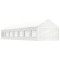 Gossi foisor cu acoperis, alb, 15,61x4,08x3,22 m, polietilena