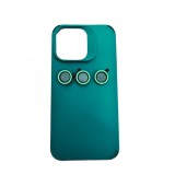 Husa Silicon Verde iPhone 15 Pro - Protectie Antizgarieturi, Anti-soc