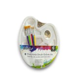 Paleta Pictura cu 6 Pensule Diferite Dimensiuni, 14cm, Set Pictura