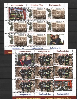 ROMANIA 2023 - ZIUA POMPIERILOR, MINICOLI, MNH - LP 2435 foto