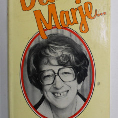 DEAR MARJE ...by MARJORIE PROOPS , 1976 , PREZINTA PETE SI URME DE UZURA