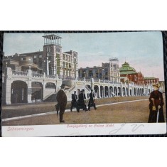 Carte Postala, Scheveningen, Granjegallerij en Palace Hotel, perioada interbelica