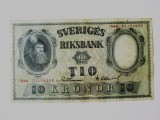 Rara! Suedia 10 Kronor 1944,bancnota din imagini la cel mai mic pret