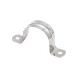 Cumpara ieftin Clema metalica dubla pentru prindere, 20 mm, 100 buc / set