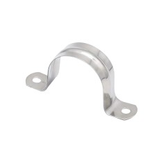 Clema metalica dubla pentru prindere, 20 mm, 100 buc / set