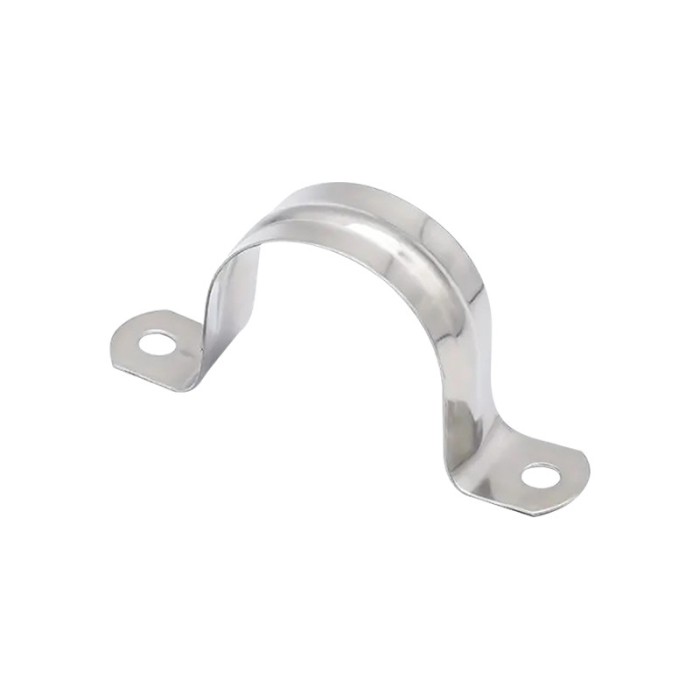 Clema metalica dubla pentru prindere, 20 mm, 100 buc / set