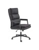 Scaun directorial HM Adriano 2, piele ecologica, inaltime reglabila, mecanism de balansare, 100 kg, negru