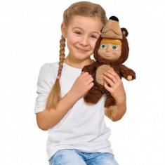 Papusa copii 3+ ani Masha and the Bear 2 in 1 Masha 25 cm in costum de urs foto