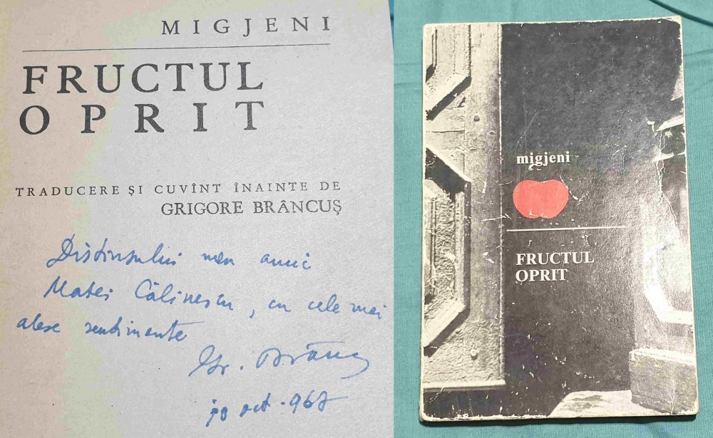 Fructul oprit Carte cu dedicatie AUTOGRAF traducere de Grigore Brancus