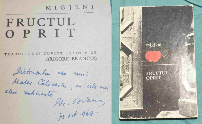 Fructul oprit - Carte cu dedicatie &amp; AUTOGRAF traducere de Grigore Brancus