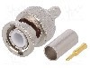 Conector BNC, 50&Omega;, tata, aurit, TELEG&Auml;RTNER - J01000A1255Y