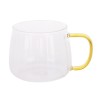 Cana 3M28-143, sticla, transparent + auriu, 420 ml