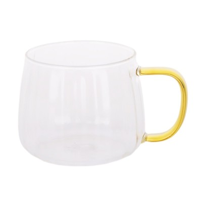 Cana 3M28-143, sticla, transparent + auriu, 420 ml foto