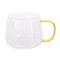 Cana 3M28-143, sticla, transparent + auriu, 420 ml