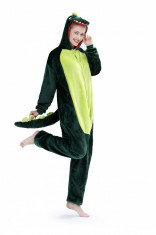 PJM17-12 Pijama intreaga kigurumi, model dinozaur foto