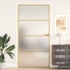Usa Interior Slim Aurie 102.5x201.5cm Sticla Temperata Aluminiu vidaXL, Cadru Metalic, Design Modern, Protectie Confidentialitate