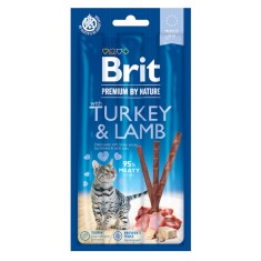 Brit Premium by Nature, Recompense pentru pisici, cu miel si curcan, 15g foto
