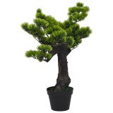 Cumpara ieftin Bonsai Pinus artificial cu ghiveci, verde, 70 cm