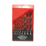 Set 5 burghie lemn 3-10mm elicoidale HCS cu tija cilindrica Breckner Germany