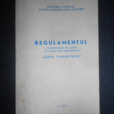 Regulamentul competitiei de masa cu caracter republican. Cupa tineretului (1973)