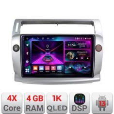 Navigatie Citroen C4 Quad Core A-088 4+64 InCell Display 1K Android Waze USB Navigatie Internet Youtube Radio CarStore Technology