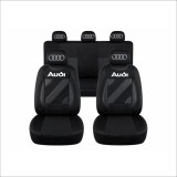 Set Huse Scaune Universale Nero Negru Personalizate cu Audi