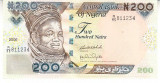 M1 - Bancnota foarte veche - Nigeria - 200 naira - 2006