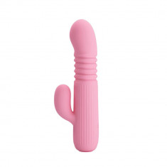 Leopold - Vibrator iepuraș, roz, 15.5 cm