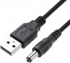 Cablu alimentare Active, USB 5V 1A, la mufa jack 5.5x2.1mm, 1.8m, Detech