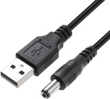 Cablu alimentare USB 5V la mufa jack 5.5x2.1mm, Active, Detech