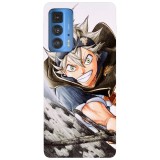 Husa compatibila cu Motorola Edge 20 model Astra Black Clover, Silicon, TPU, Viceversa, Transparent, Carcasa