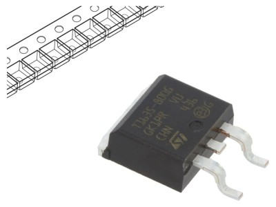 Triac 800V 16A D2PAK STMicroelectronics foto