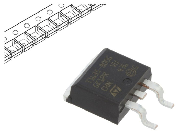 Triac 800V 16A D2PAK STMicroelectronics