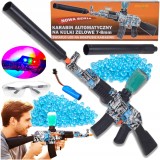 Pușcă cu bile de gel 7-8 mm automată 90 cm LED, acumulator 7,4V 500mAh