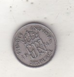 bnk mnd Marea Britanie Anglia 6 pence 1947