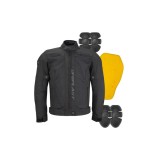 MBS Geaca textila impermeabila Ufo Plast Acron, protectii incluse, negru, L, Cod Produs: JA13004KL